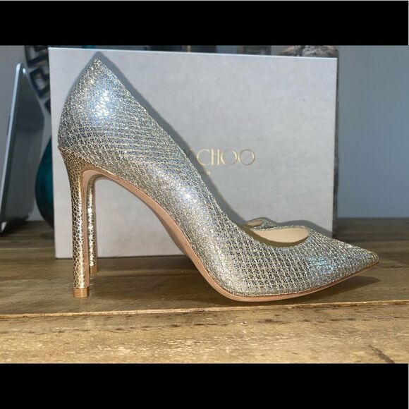 Jimmy Choo Romy Glitter Pumps